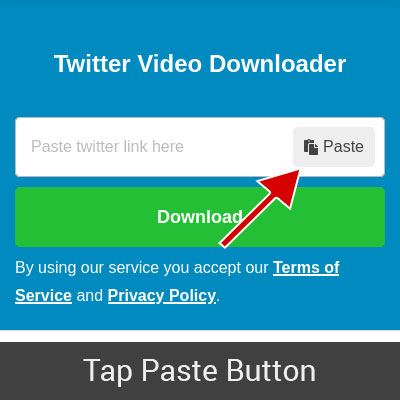 Tap on the Paste button